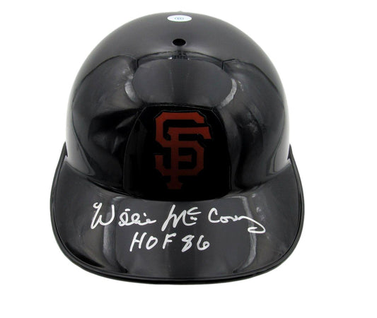 Willie McCovey HOF Signed/Inscribed Baseball Helmet Giants TriStar 192185