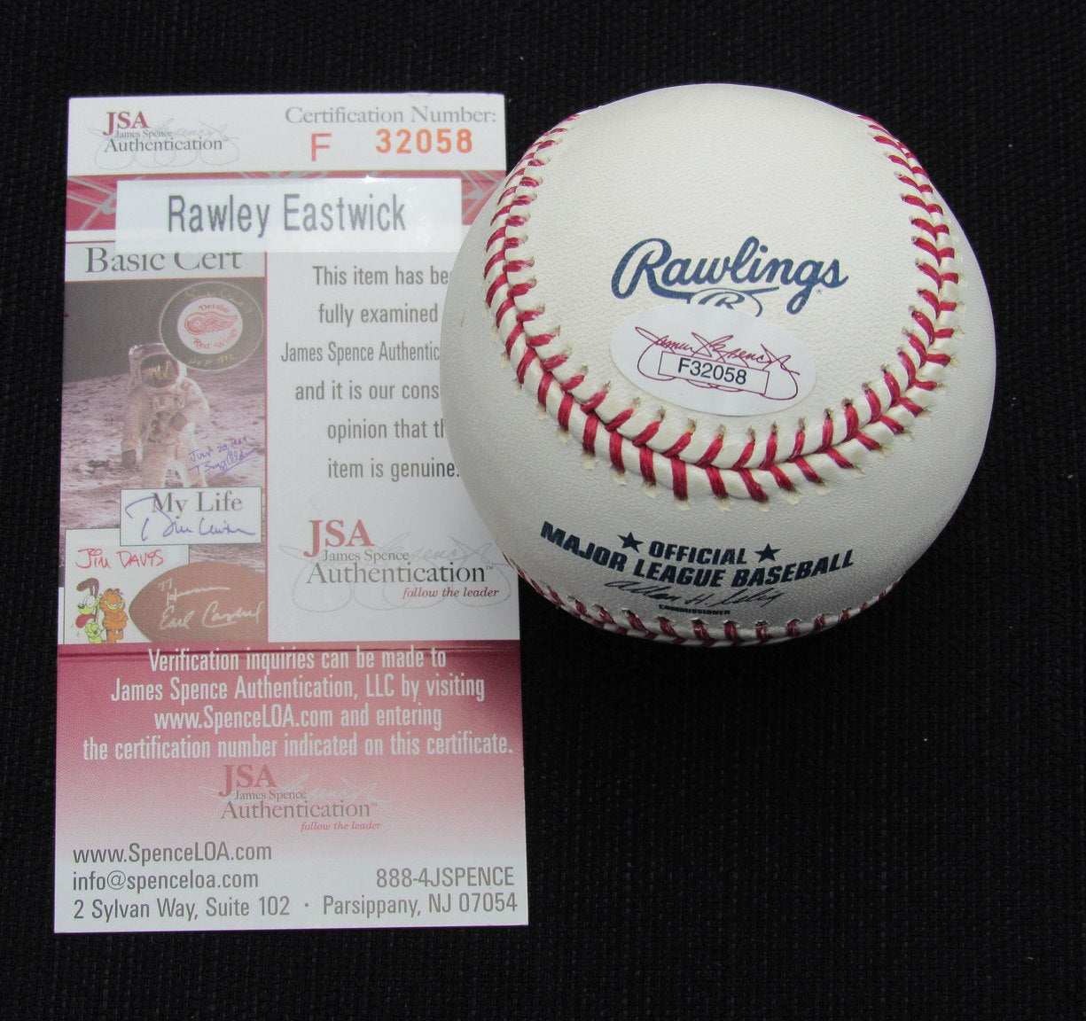 Rawly Eastwick Signed/Auto Yankees 100th OML Baseball JSA 186622