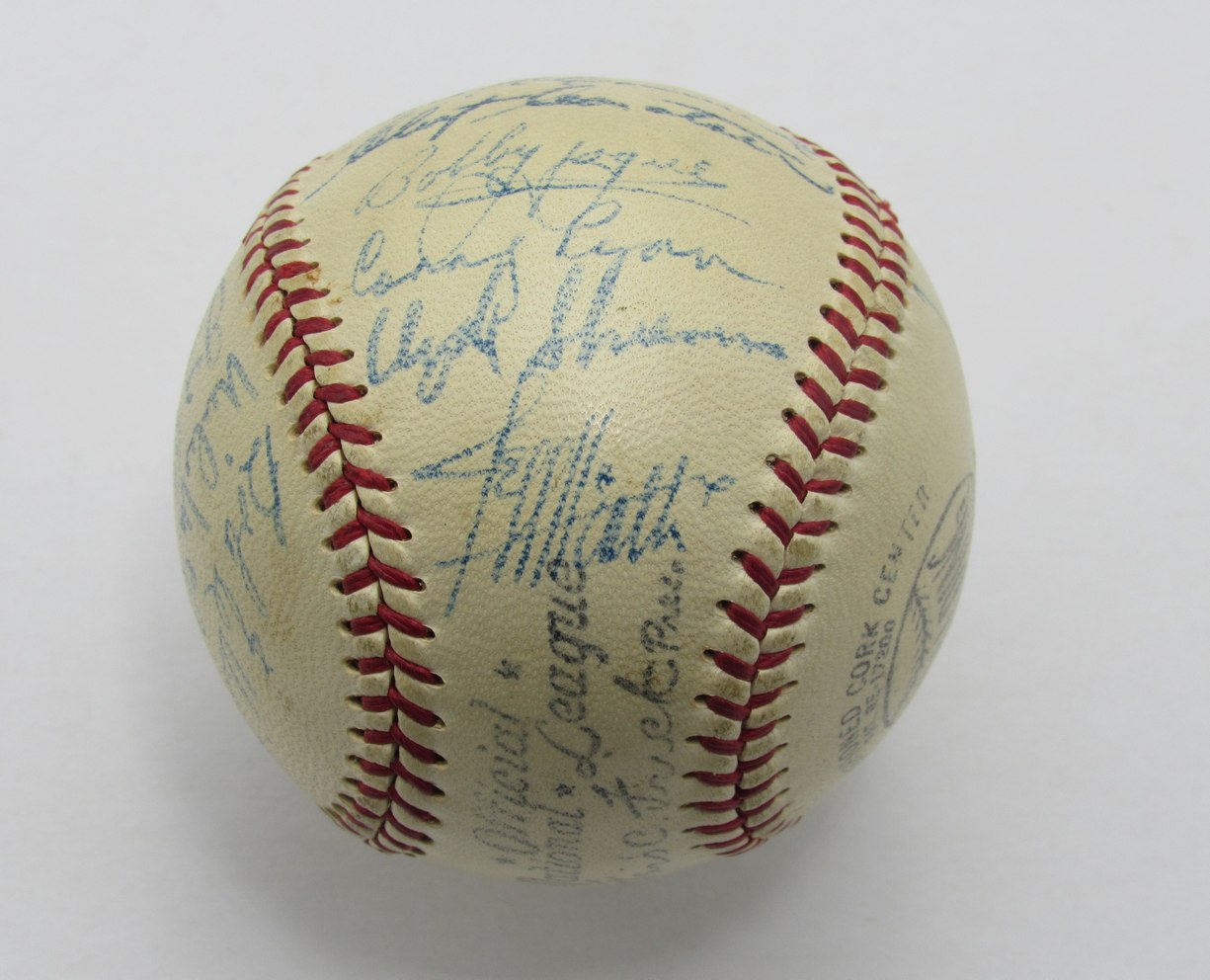 1948 Boston Braves NL Champs Team Signed by 20 Southworth ONL Baseball 185366