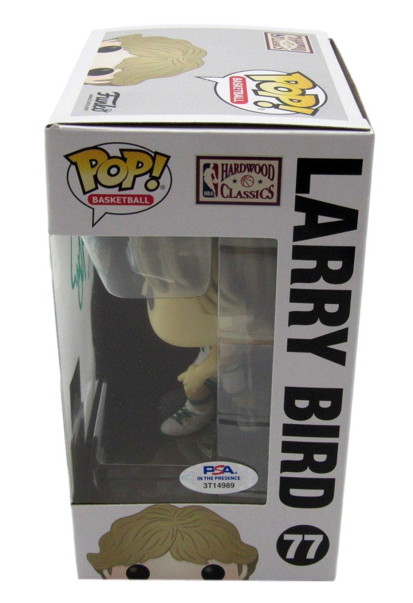 Larry Bird HOF Autographed Funko Pop! Figurine #77 Celtics PSA/DNA 179141