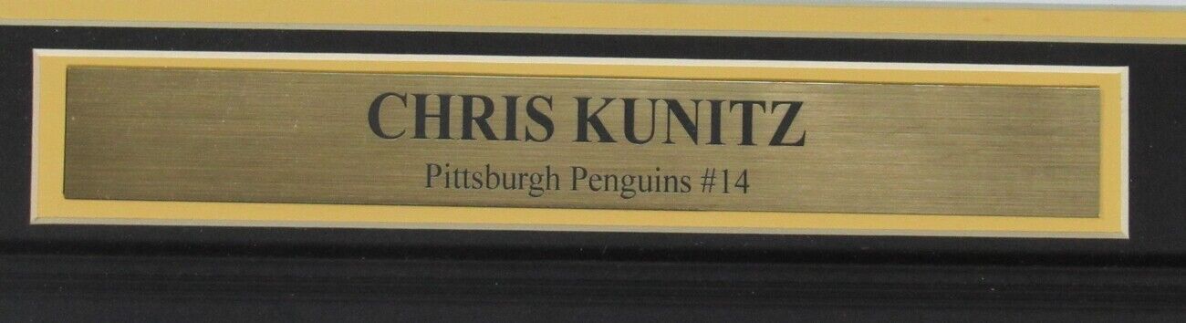 Chris Kunitz Penguins Signed/Autographed 8x10 Photo Framed JSA 149049