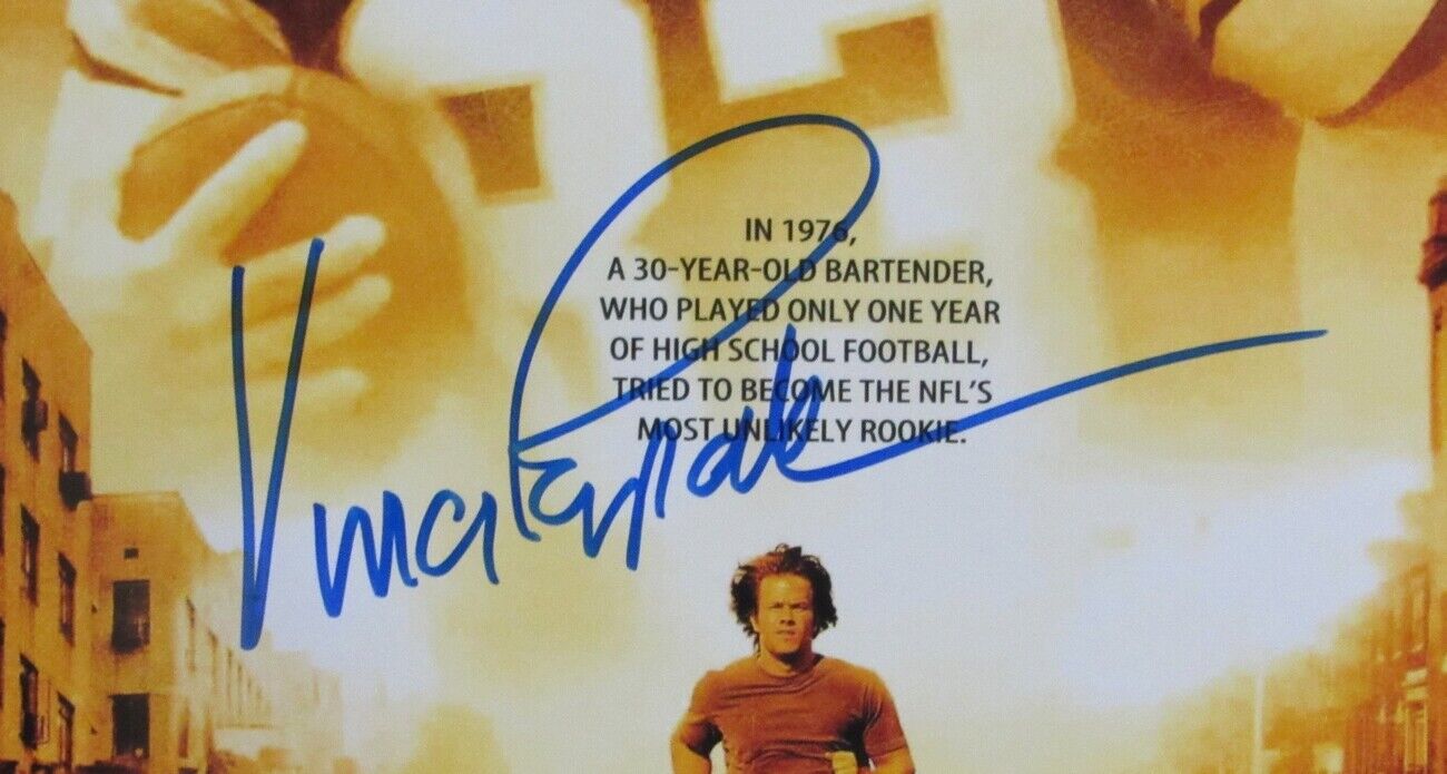 Vince Papale Eagles Autographed/Signed 11x17 Invincible Photo/Poster JSA 154261