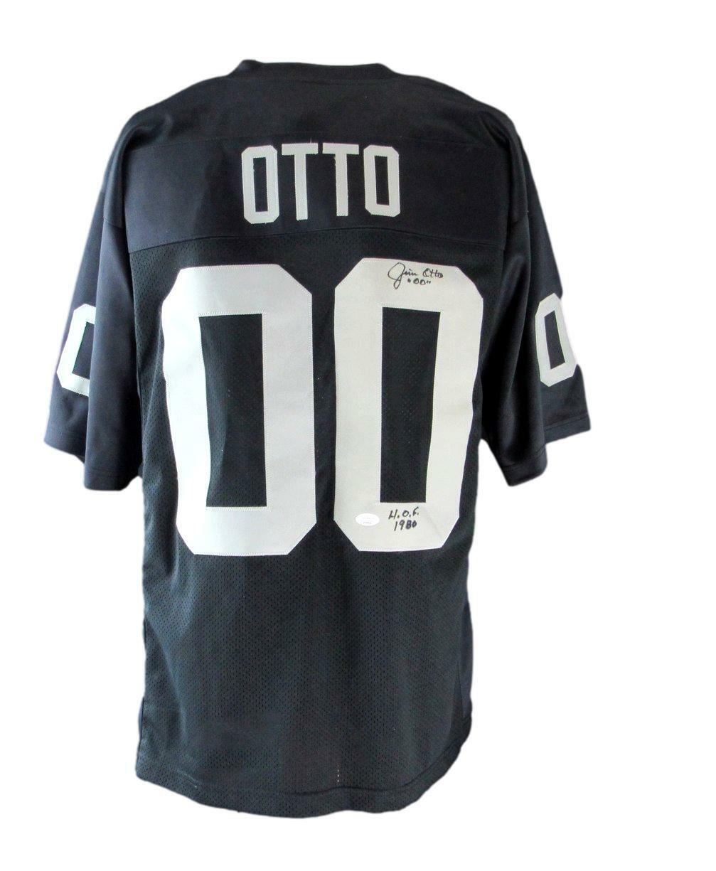 Jim Otto HOF Signed/Inscribed Raiders Custom Football Jersey JSA 166360