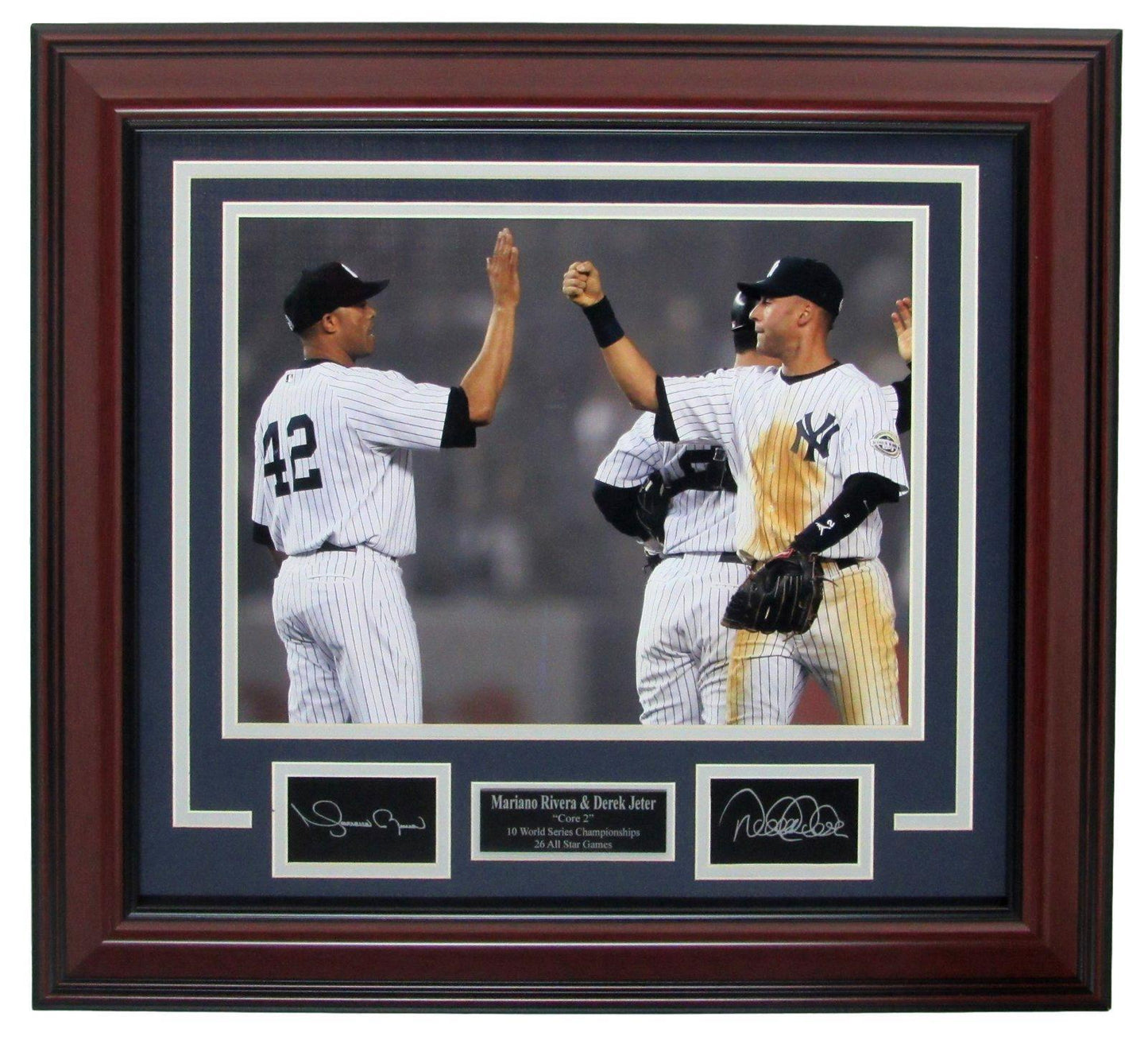 Derek Jeter/ Mariano Rivera Yankees "Core 2" 11x14 Framed Photo w/Laser