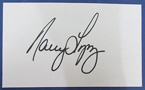 Nancy Lopez LPGA HOF Golf Autographed/Signed 3x5 Index Card 125373