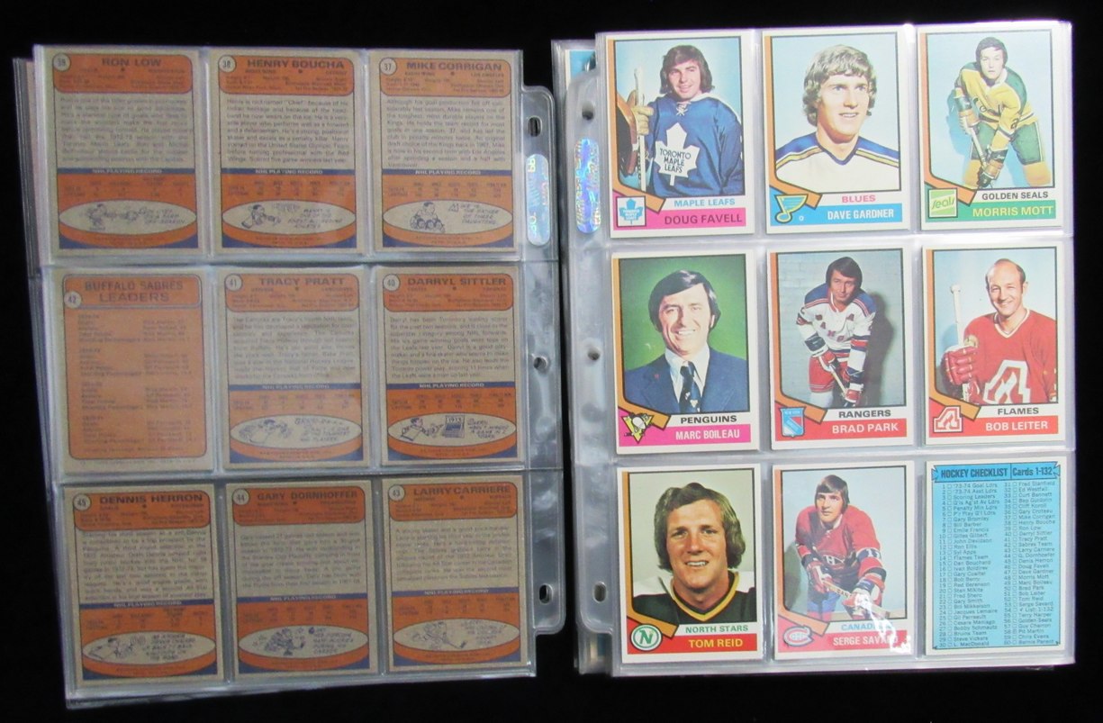 1974-75 Topps Hockey Cards Complete Set (1-264) Bobby Orr/Scotty Bowman 190164