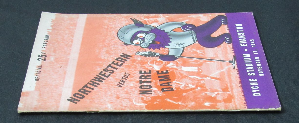 11/17/ 1945 Northwestern vs. Notre Dame Program 185891