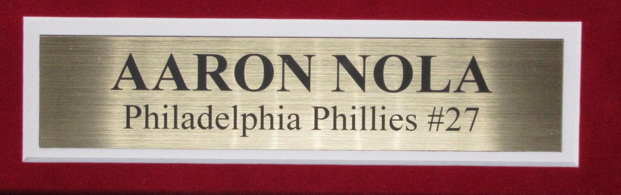 Aaron Nola Signed/Auto Philadelphia Phillies Jersey Framed Fanatics 189799