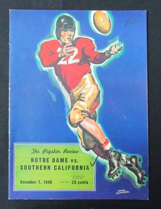 12/7/1940 Notre Dame vs. So. California Program 185915