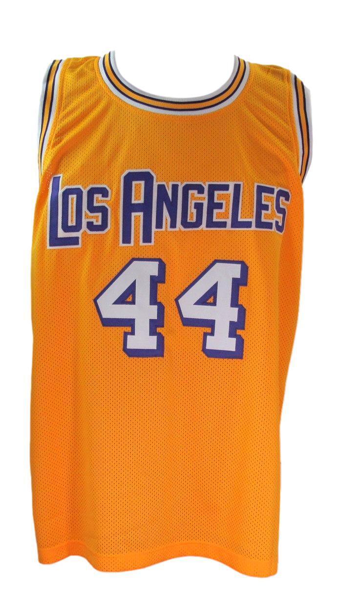 Jerry West HOF Autographed/Inscr Custom Basketball Jersey Lakers PSA/DNA 177734