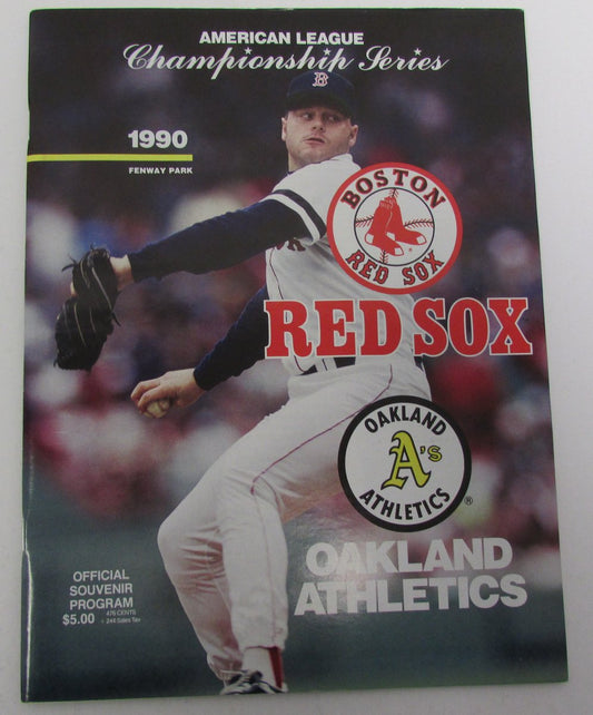 1990 American League Championship Program Red Sox  141482