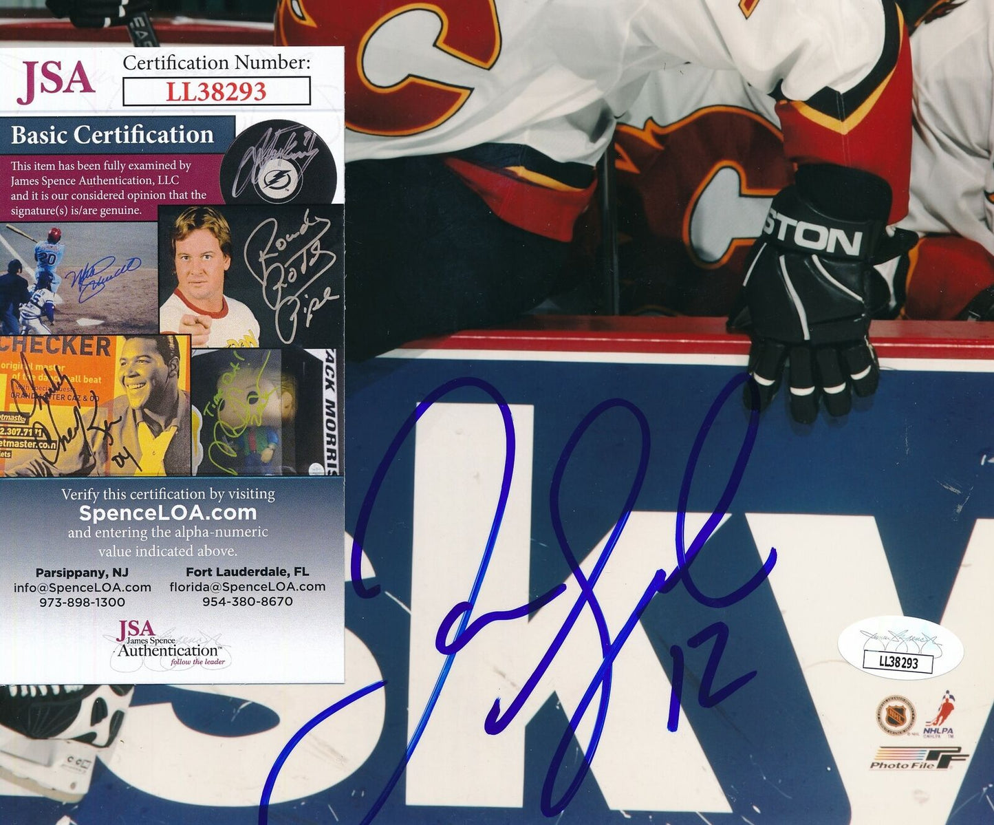 Jarome Iginla HOF Calgary Flames Signed/Autographed 8x10 Photo JSA 157323