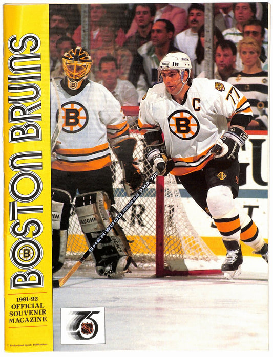 1991-92 Boston Bruins vs.  Penguins Conference Finals Game Program 181780