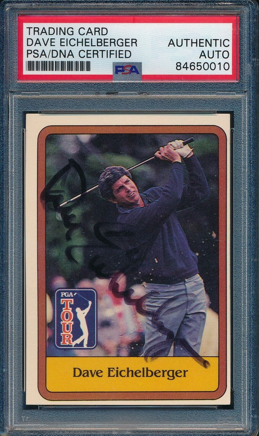 1981 DONRUSS PGA Dave Eichelberger #31 Authentic Card Signed PSA/DNA 176075