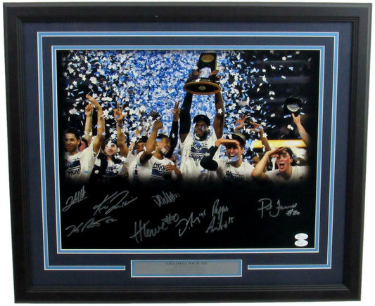 2016 Villanova National Champs 16x20 Photo Signed by 8 Framed JSA 166455