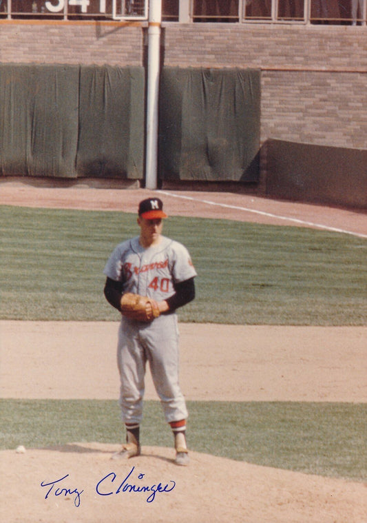 Tony Cloninger Atlanta Braves Signed 5x7 Photo 145349