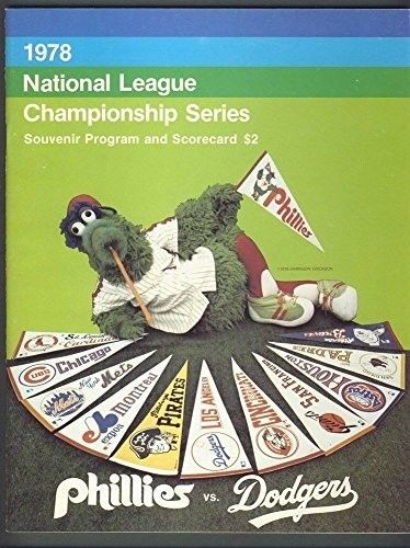 1978 NLCS Program Philadelphia Phillies Los Angeles Dodgers Veterans Stadium