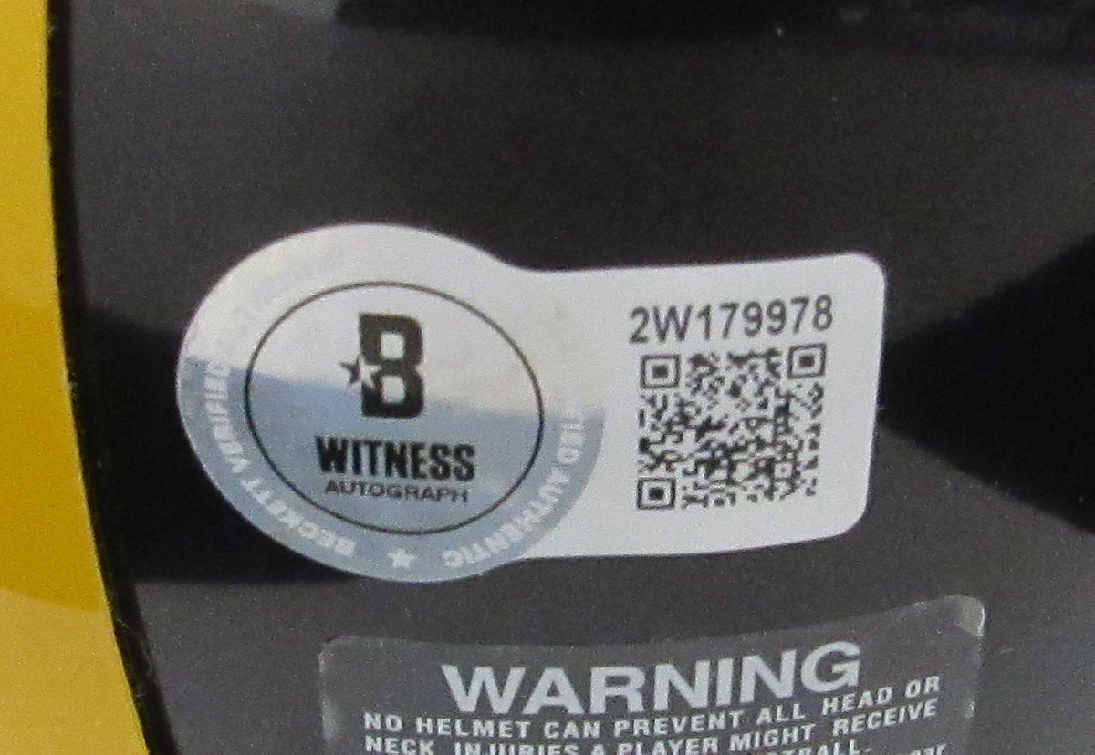Jack Ham HOF Signed/Inscribed Black Mini Helmet Steelers Becket Witness 192377