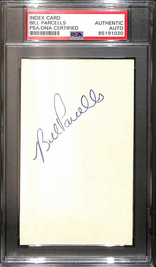 Bill Parcells HOF Signed/Auto 3x5 Index Card New York Giants PSA/DNA 187458