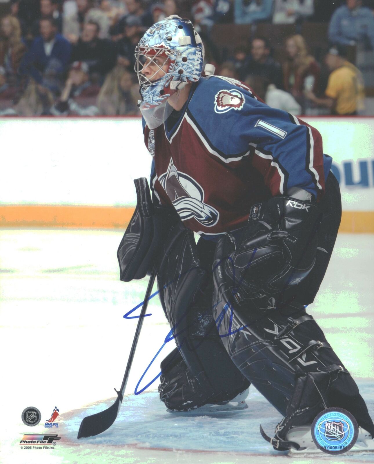 David Aebischer Columbus Blue Jackets Signed/Autographed 8x10 Photo 152686