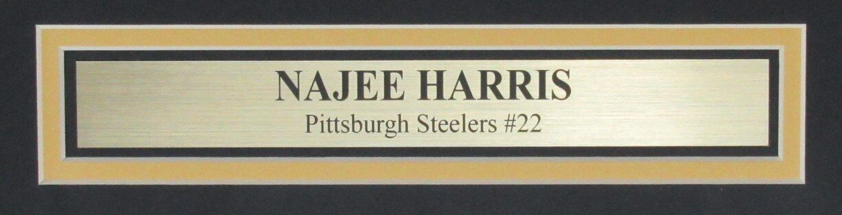 Najee Harris Autographed 16x20 Photo Pittsburgh Steelers Framed Fanatics