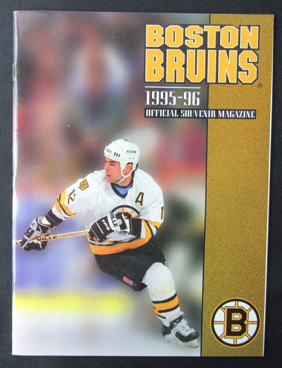 1995/1996 Boston Bruins Ice Hockey Game Program 176431