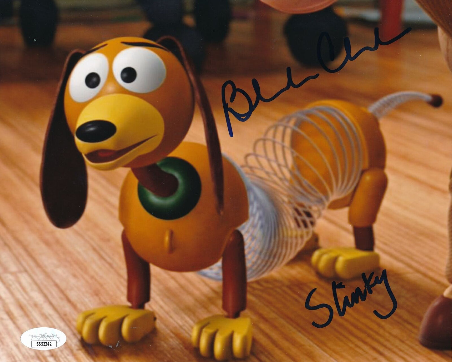 Blake Clark "Toy Story" Signed/Inscribed "Slinky" 8x10 Photo JSA 165534