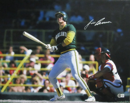Jose Canseco Signed/Autographed 16x20 Photo Oakland A's Beckett Witness 192386