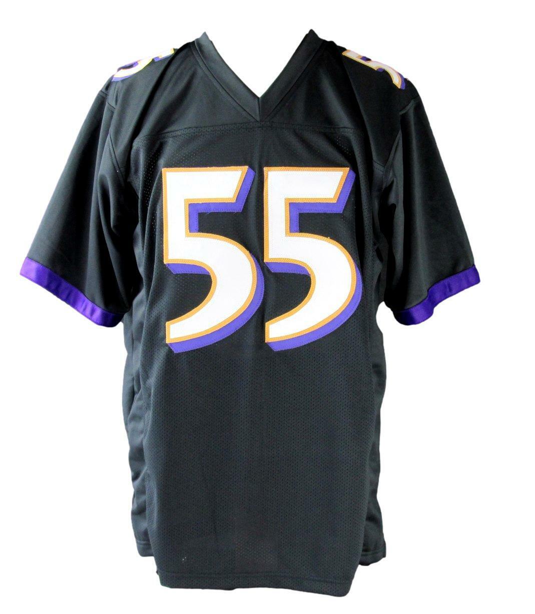 Terrell Suggs Autographed Black Custom Jersey Baltimore Ravens Beckett