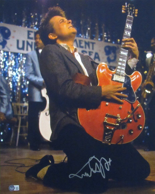 Michael J Fox "Back to the Future" Signed/Auto 16x20 Photo Beckett 164148