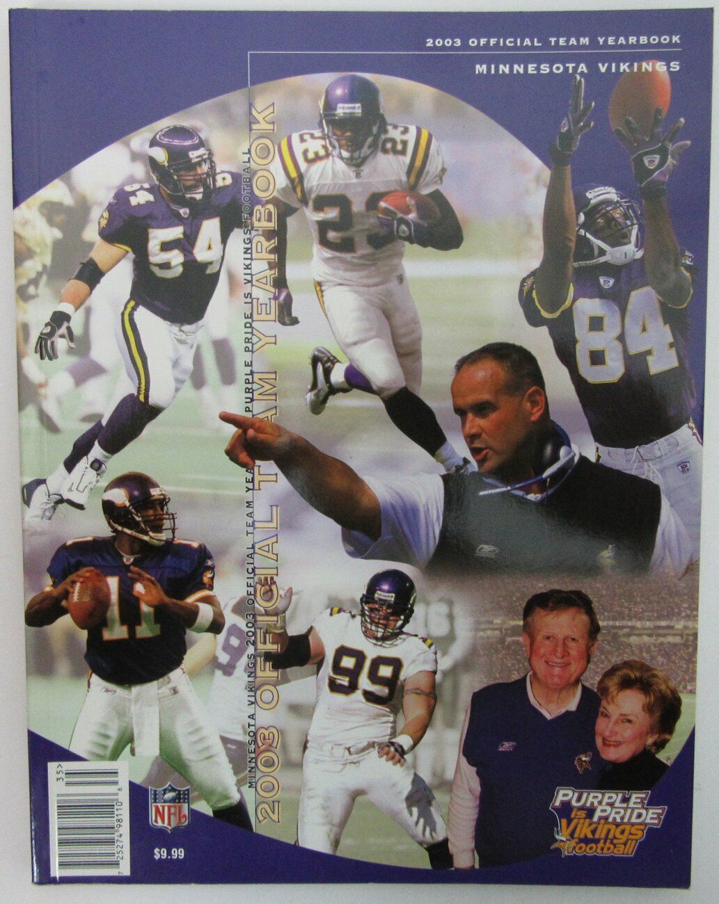 2003 Minnesota Vikings Official NFL Team Yearbook Moss Cover 153017