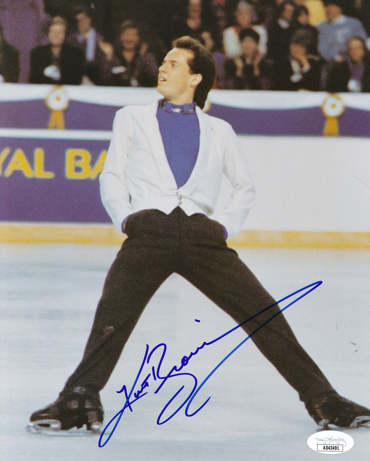 Kurt Browning Autographed 8x10 Photo Olympic USA Figure Skating JSA