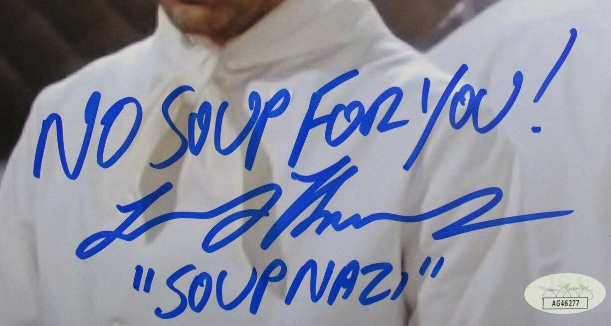 Larry Thomas SOUP NAZI Autographed/Inscribed 8x10 Photo "Seinfeld" JSA