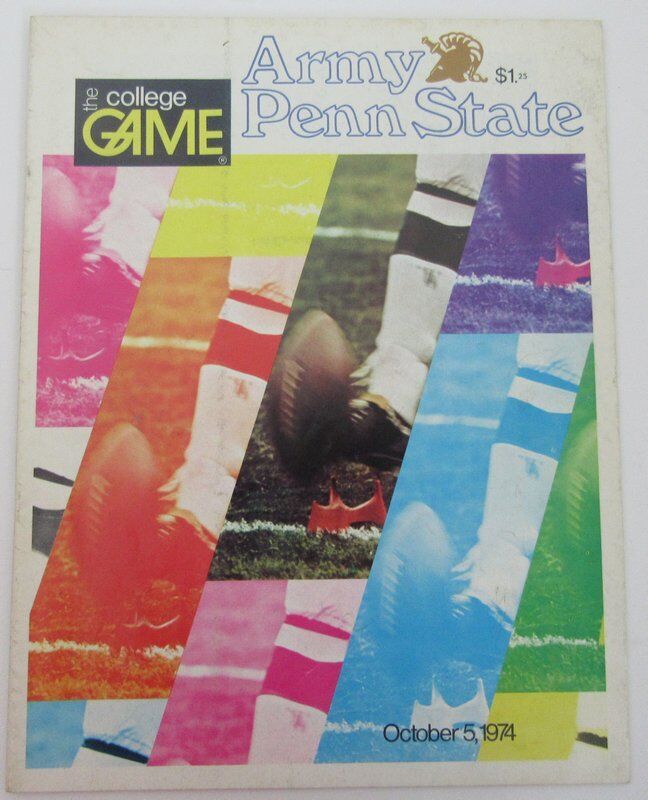 1974 Army vs. Penn State Nittany Lions Football Program 138433