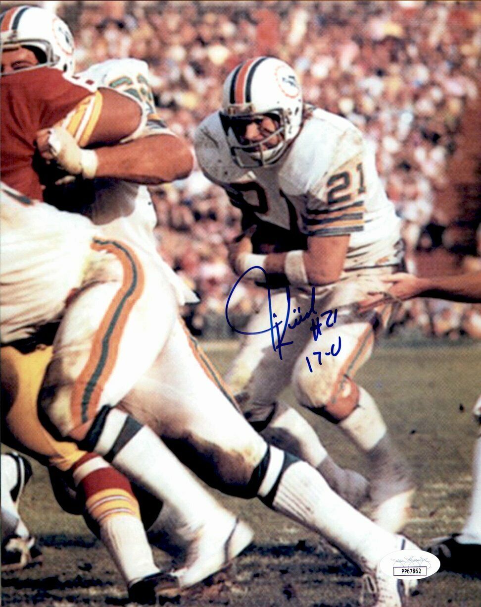 Jim Klick Miami Dolphins Signed/Inscribed 8x10 Photo JSA 162007