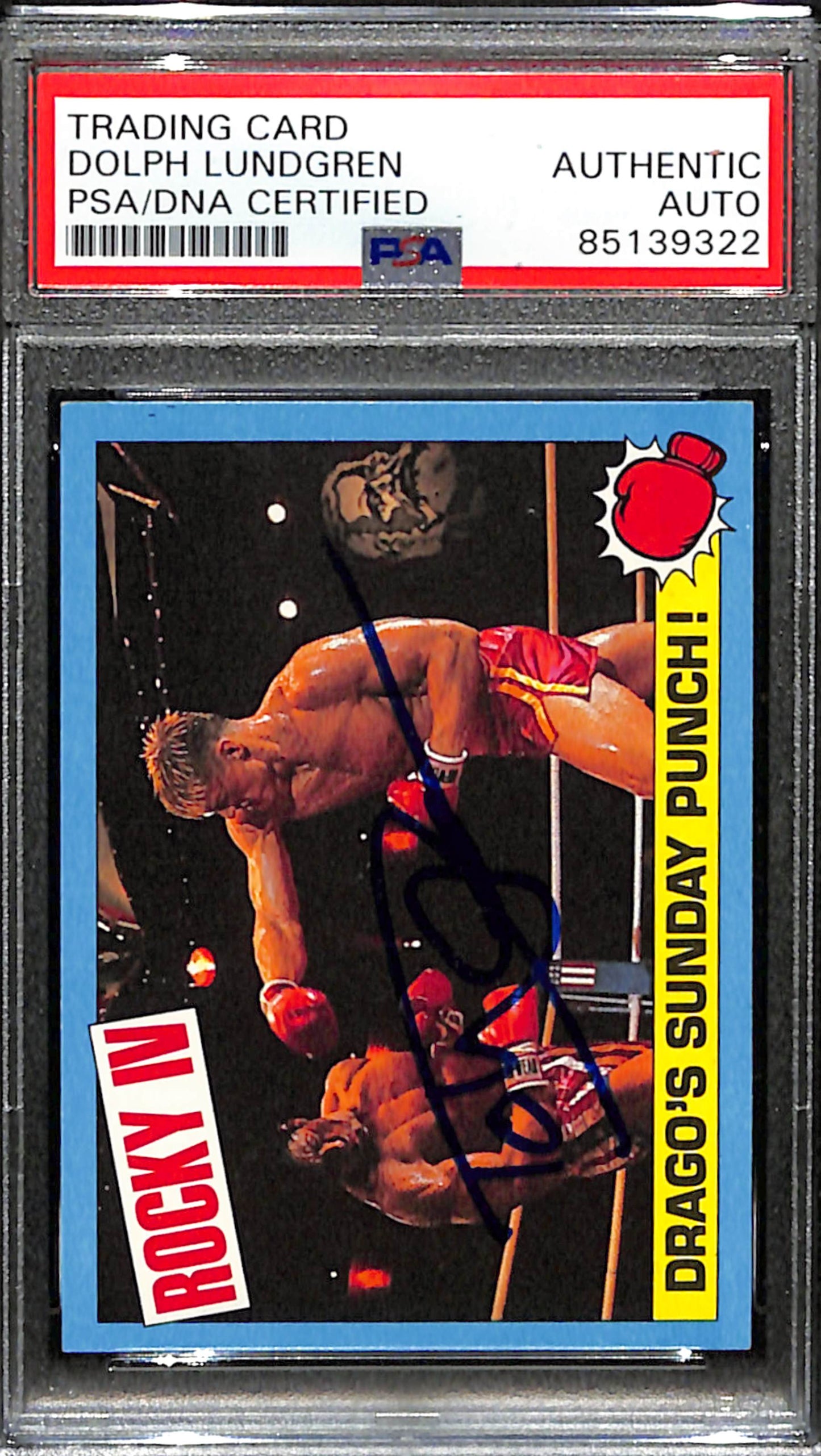 Dolph Lundgren Signed/Auto 1985 TOPPS Rocky IV Drago Card #53 PSA/DNA 183775