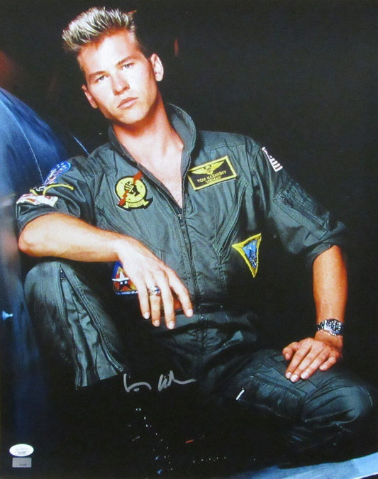 Val Kilmer ICEMAN Signed/Autographed "Top Gun" 16x20 Photo JSA 166351