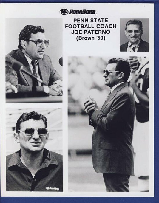 Joe Paterno Penn State 1990 wire 8x10 photo 119767