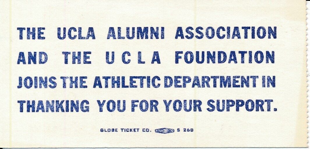 1978 USC Trojans vs. UCLA Football Game Ticket Stub 148601