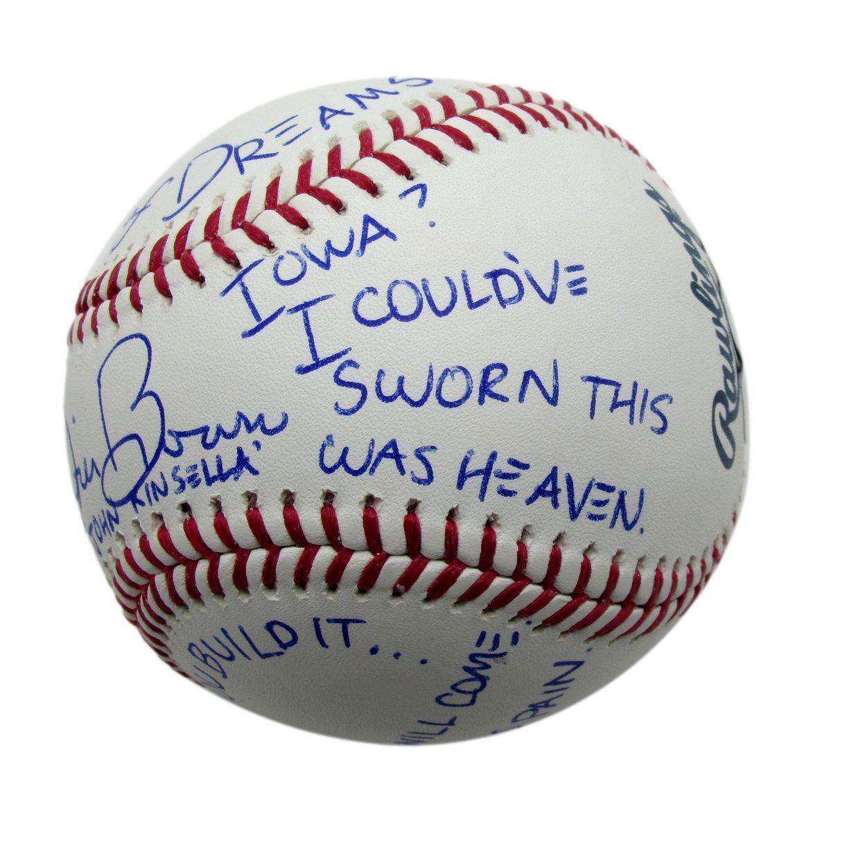 Dwier Brown Autographed/Inscribed Rawlings OML Baseball "Field Of Dreams" JSA