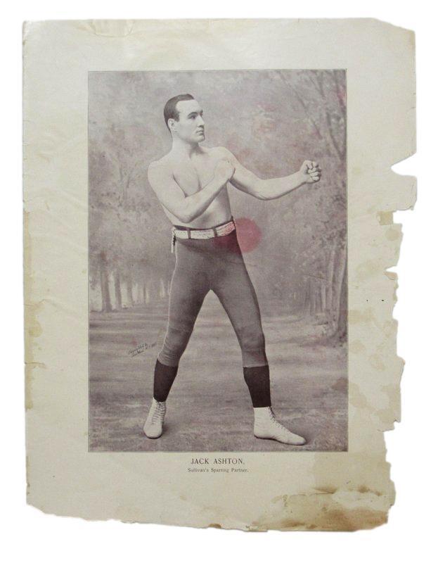 Jack Ashton Boxer 1895 Boxing Gladiators 11x15 Supplement Poster.