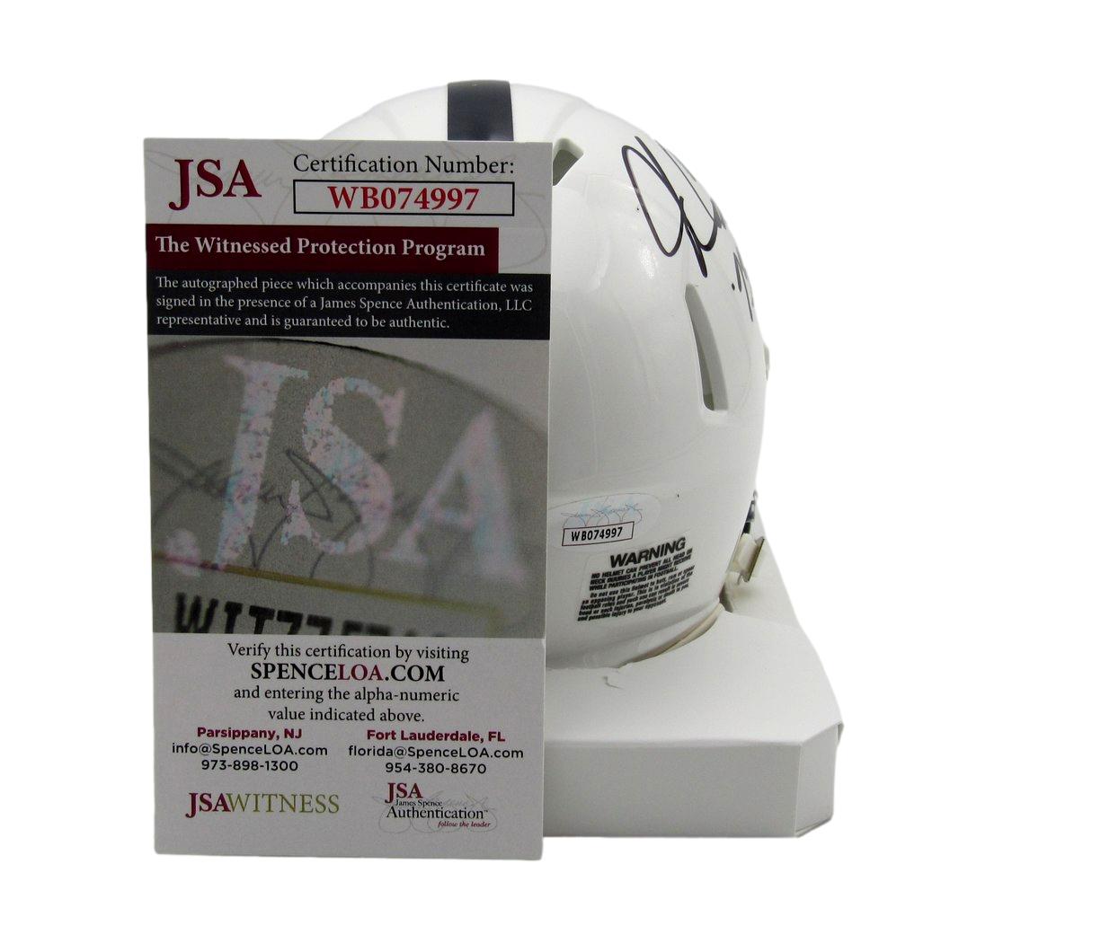 John Cappelletti Autographed/Insc Penn State Mini Speed Helmet JSA 184708