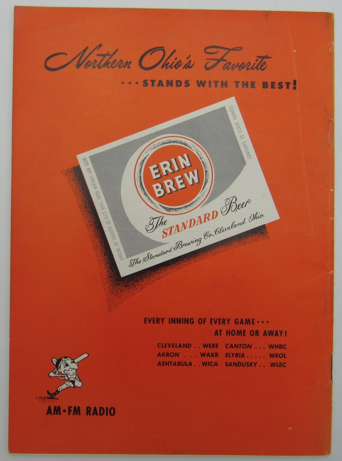 1952 Cleveland Indians Yearbook 144481