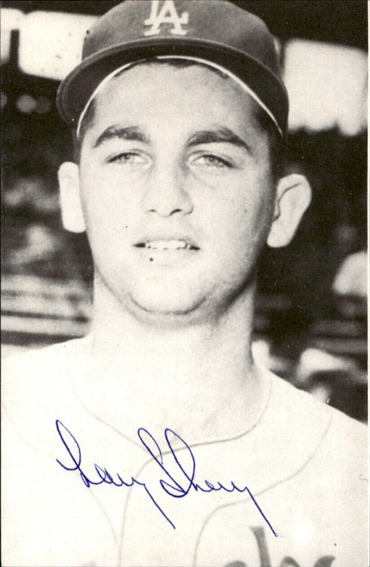 Larry Sherry LA Dodgers d. 2006 Signed/Autographed 3x5  Photo 178799