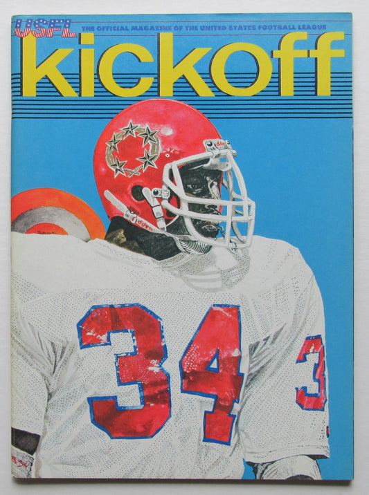 1983 USFL Arizona Wranglers vs. New Jersey Generals Walker Game Program 181330