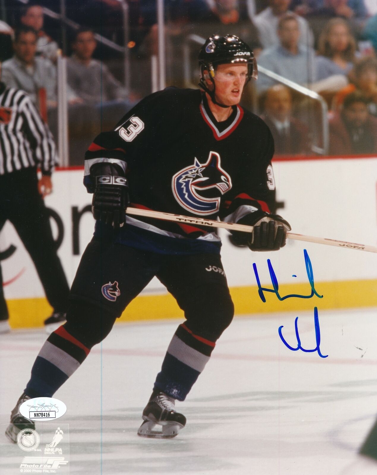 Henrik Sedin Vancouver Canucks Signed/Autographed 8x10 Photo JSA 163947