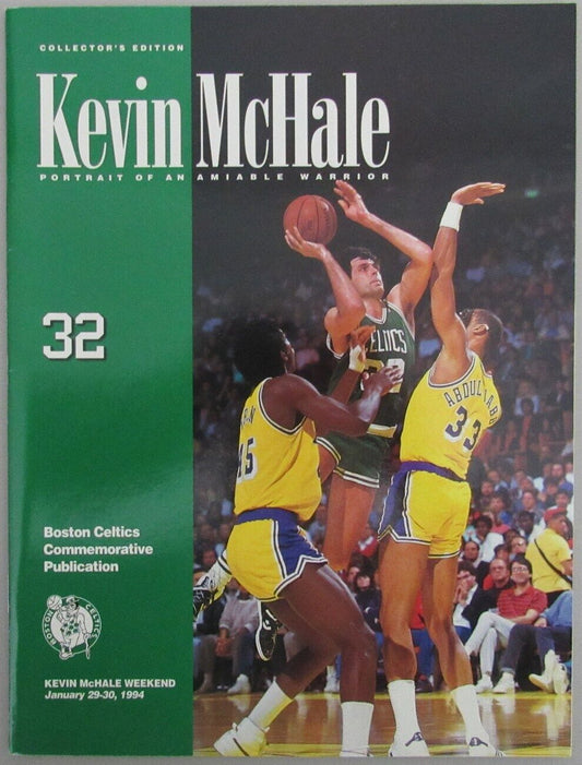 January 29-30, 1994 Kevin McHale Weekend Boston Celtics Program