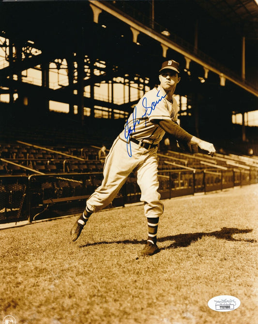 Johnny Sain Brooklyn Dodgers Signed/Autographed 8x10 B/W Photo JSA 165034