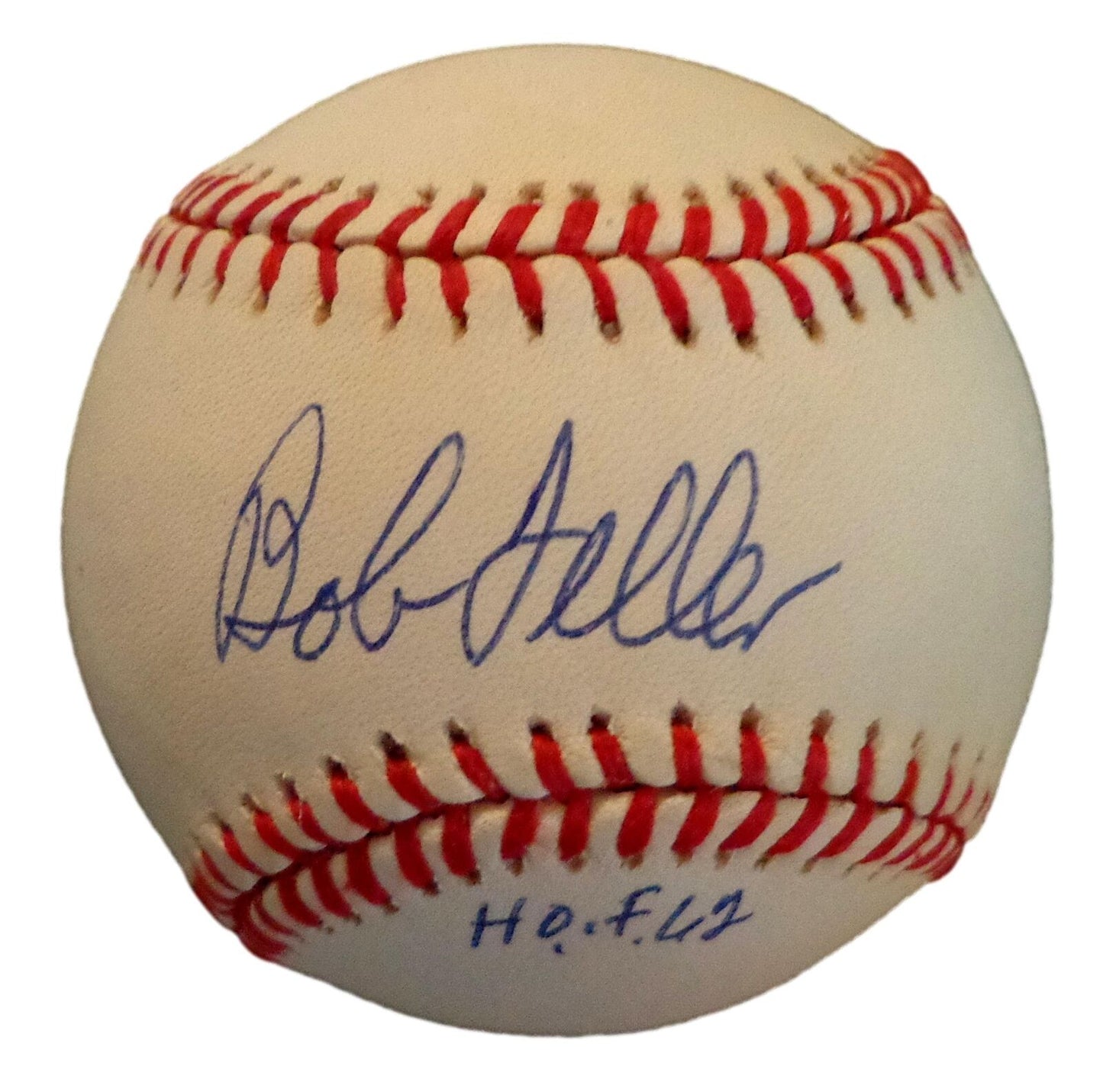 Bob Feller HOF Autographed/Inscribed OAL Baseball Cleveland Indians JSA 180823