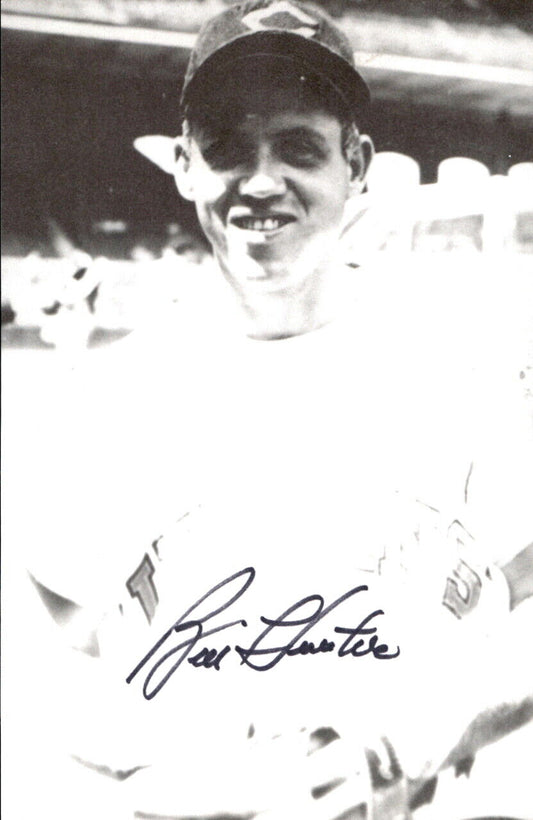 Billy Hunter Indians Signed/Autographed 3x5  Photo 178475